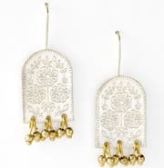 Matr Boomie Haveli Etched Statement Earring