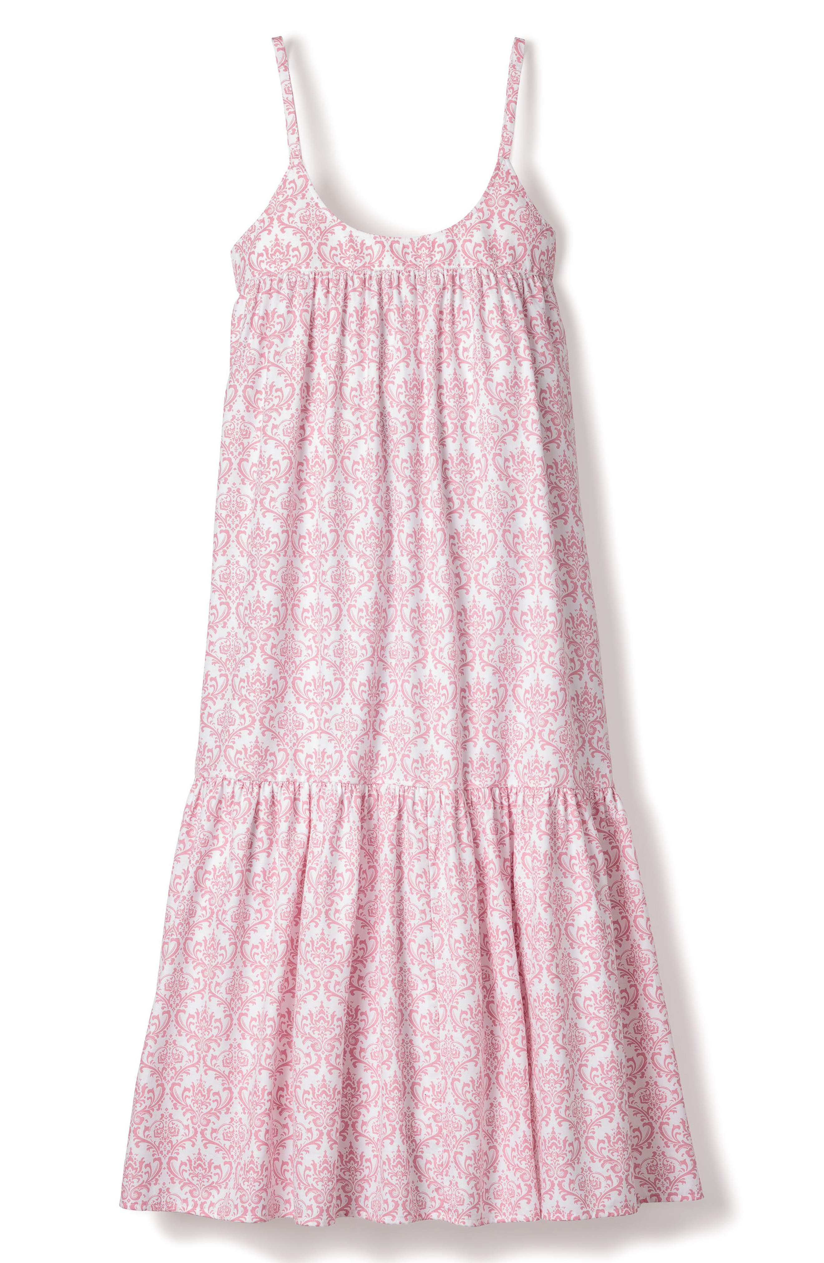 Petite Plume Vintage Rose Print Tiered Cotton Nightgown (Women) | Nordstrom
