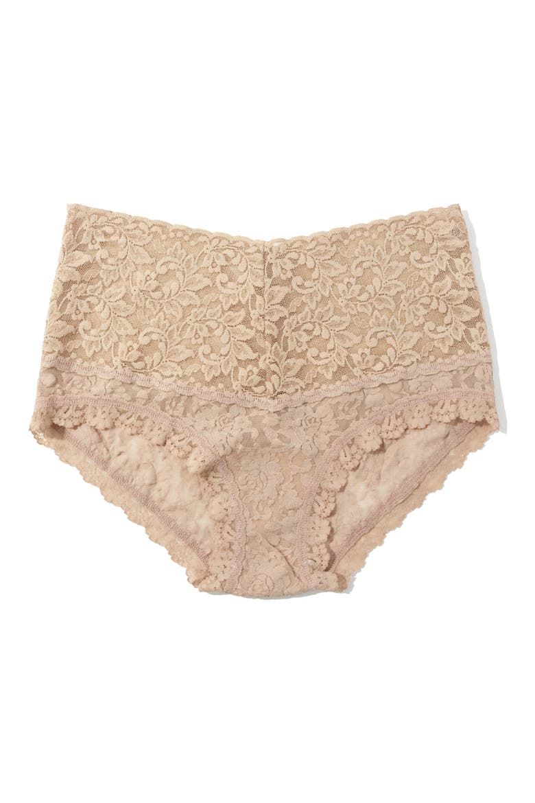 Retro Lace Boyshorts, Alternate, color, CHAI
