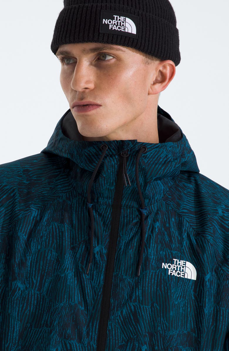 The North Face Antora Waterproof Hooded Rain Parka, Alternate, color, Summit Navy Regenerative Ink
