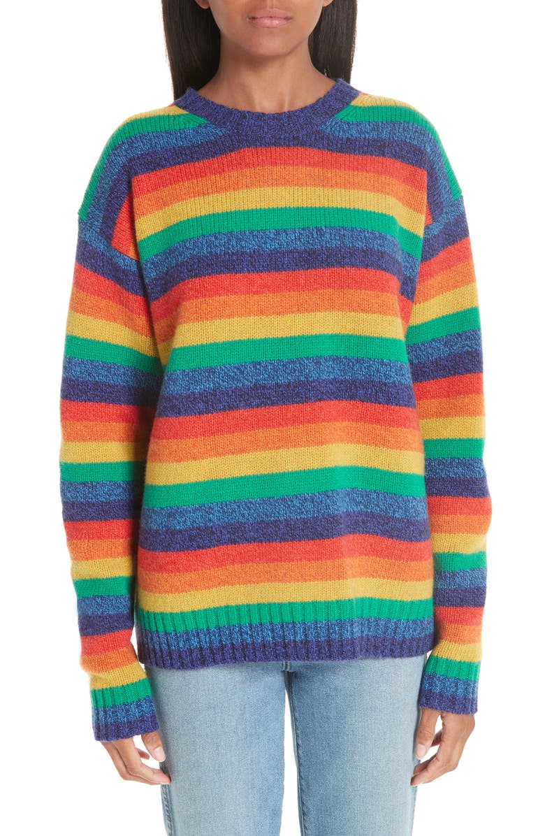 Acne Studios Rainbow Sweater, Main, color, 
