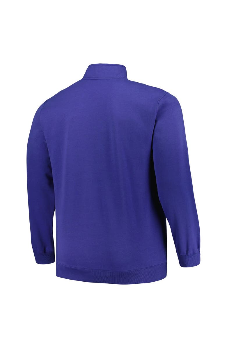 PROFILE Men's Profile Royal New York Giants Big & Tall Fleece Quarter-Zip Jacket, Alternate, color, Royal