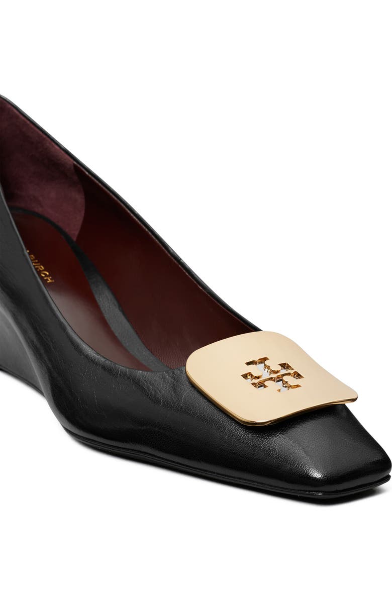 Tory Burch Georgia Wedge Pump, Alternate, color, Perfect Black