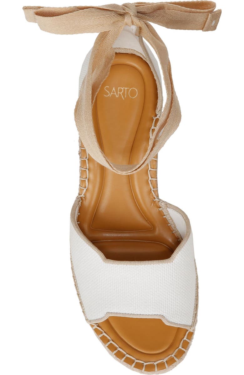 SARTO by Franco Sarto Casey Ankle Wrap Espadrille Platform Wedge Sandal, Alternate, color,