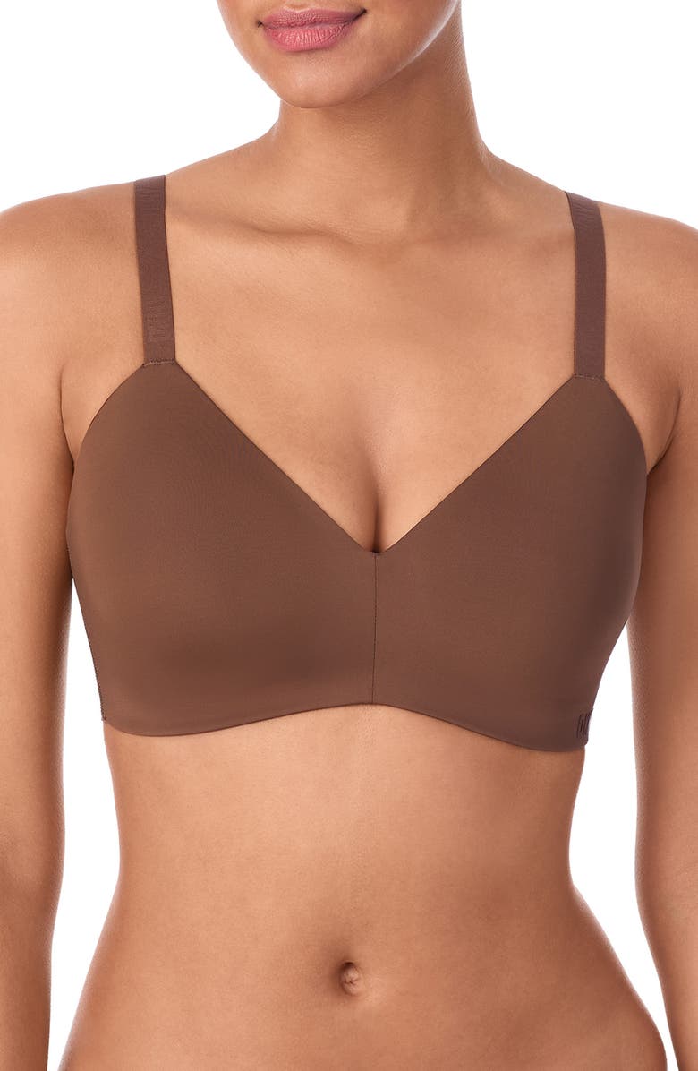 DKNY Active Comfort Bra, Main, color, Chocolate