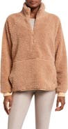 Beyond Yoga Take Flight High Pile Fleece Half Zip Pullover