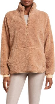Beyond Yoga Take Flight High Pile Fleece Half Zip Pullover