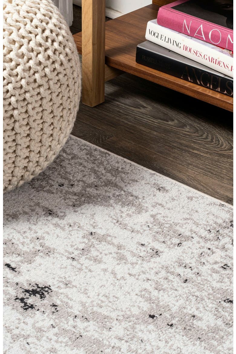 Storm Modern Abstract Area Rug, Alternate, color, Gray/Cream
