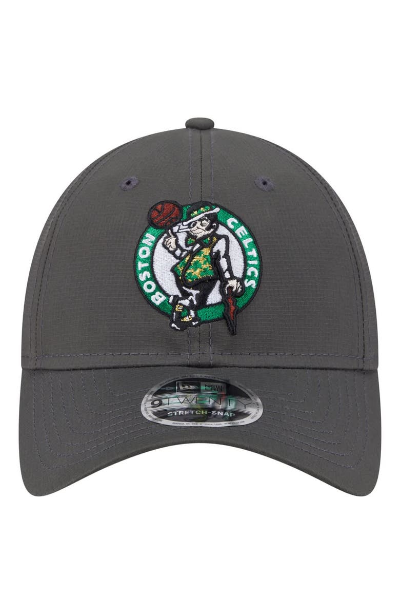 New Era Men's New Era Charcoal Boston Celtics Active Ripstop 9TWENTY Adjustable Hat, Alternate, color, 