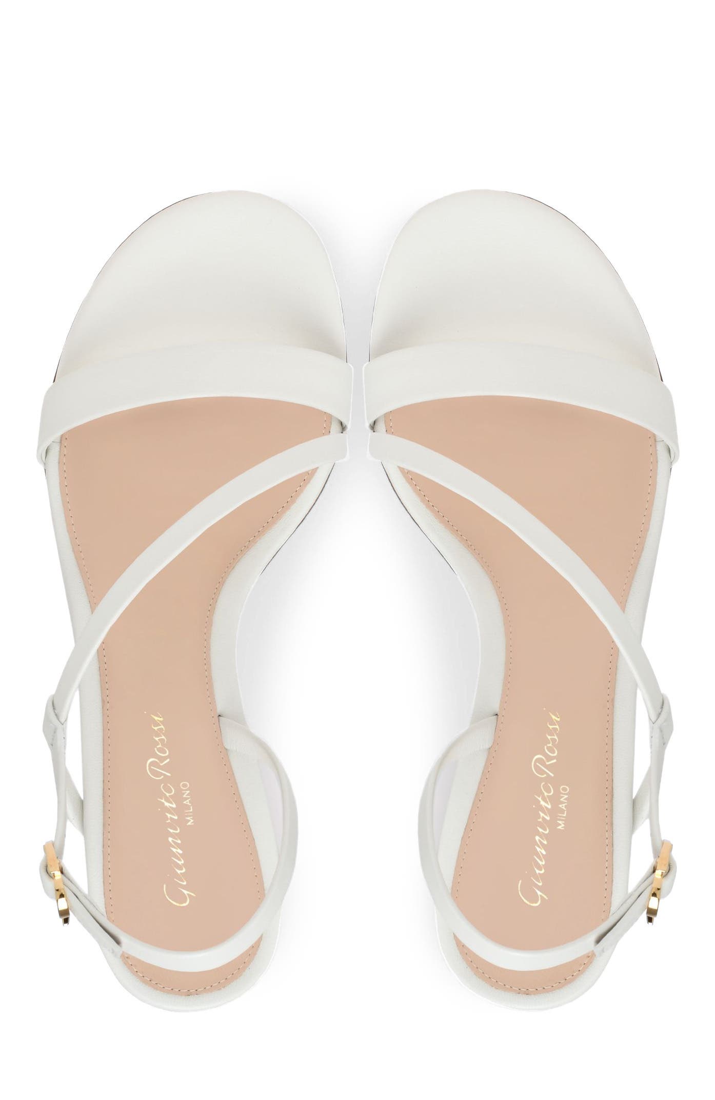 Betsey Sandal, Alternate, color, White Nappa