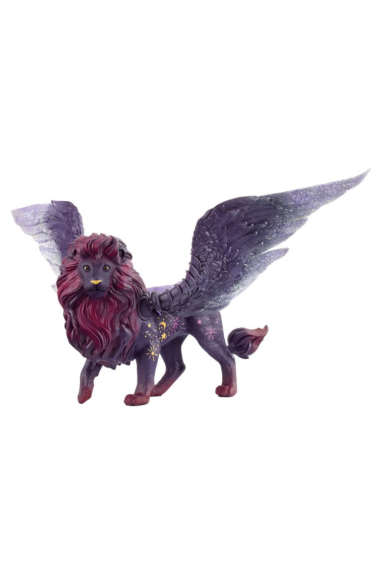 Bayala Moon Lion 10 Inch Glitter Figurine, Glow in the Dark, Main, color, Multicolored