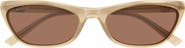 Gucci 56mm Polarized Gradient Geometric Cat Eye Sunglasses