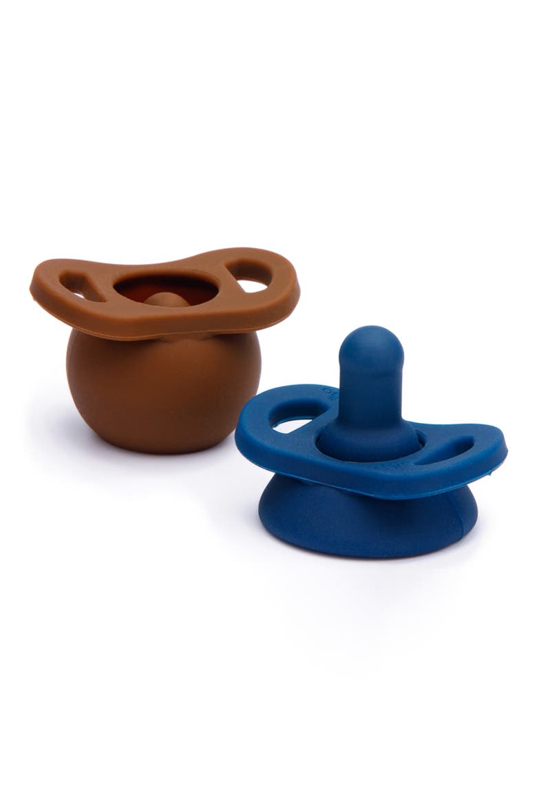 Pop & Go Pacifier, Main, color, CHOCOLATE AND NAVY