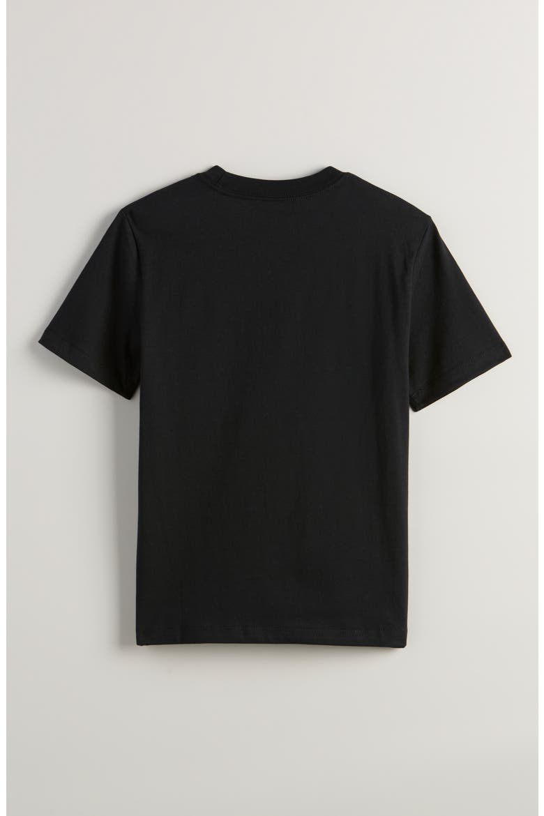 Kids' Loose Fit Cotton Graphic T-Shirt, Alternate, color, BLACK NEON RAMEN
