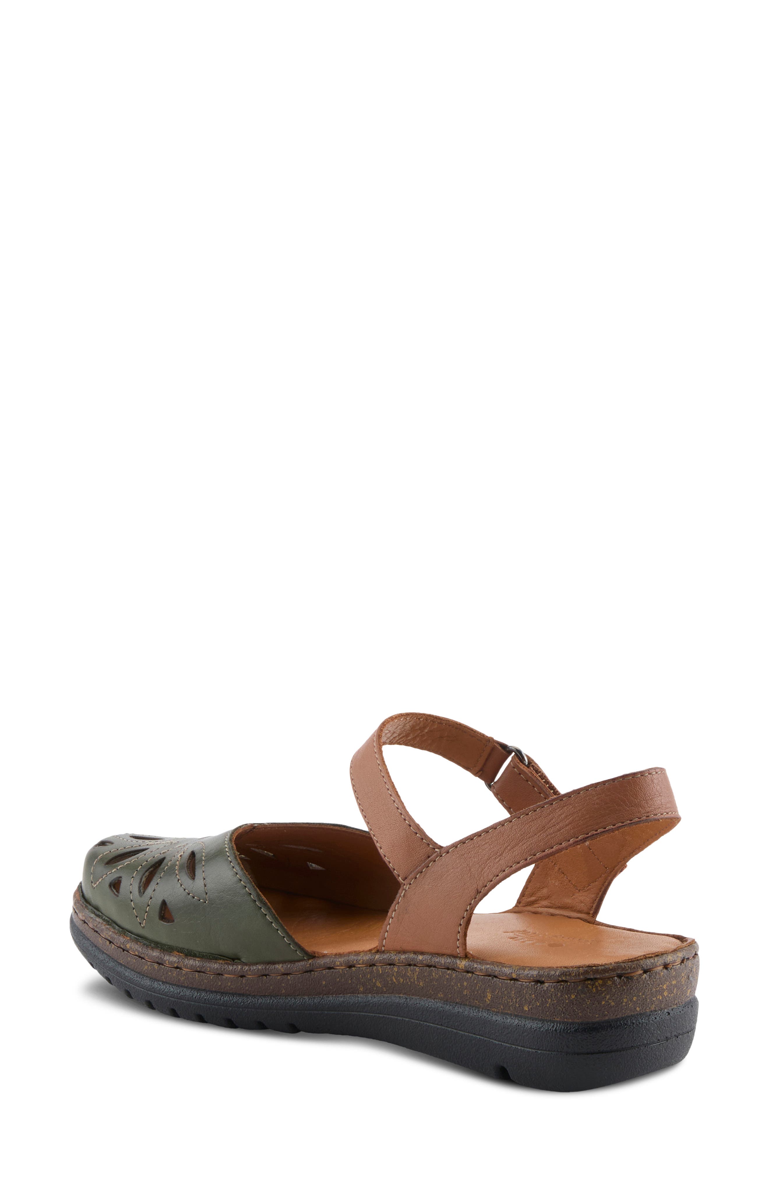 Azmira Ankle Strap Clog, Alternate, color, OLIVE MULTI