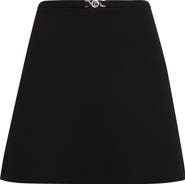 Versace Medusa '95 Double Face Virgin Wool Crepe Miniskirt
