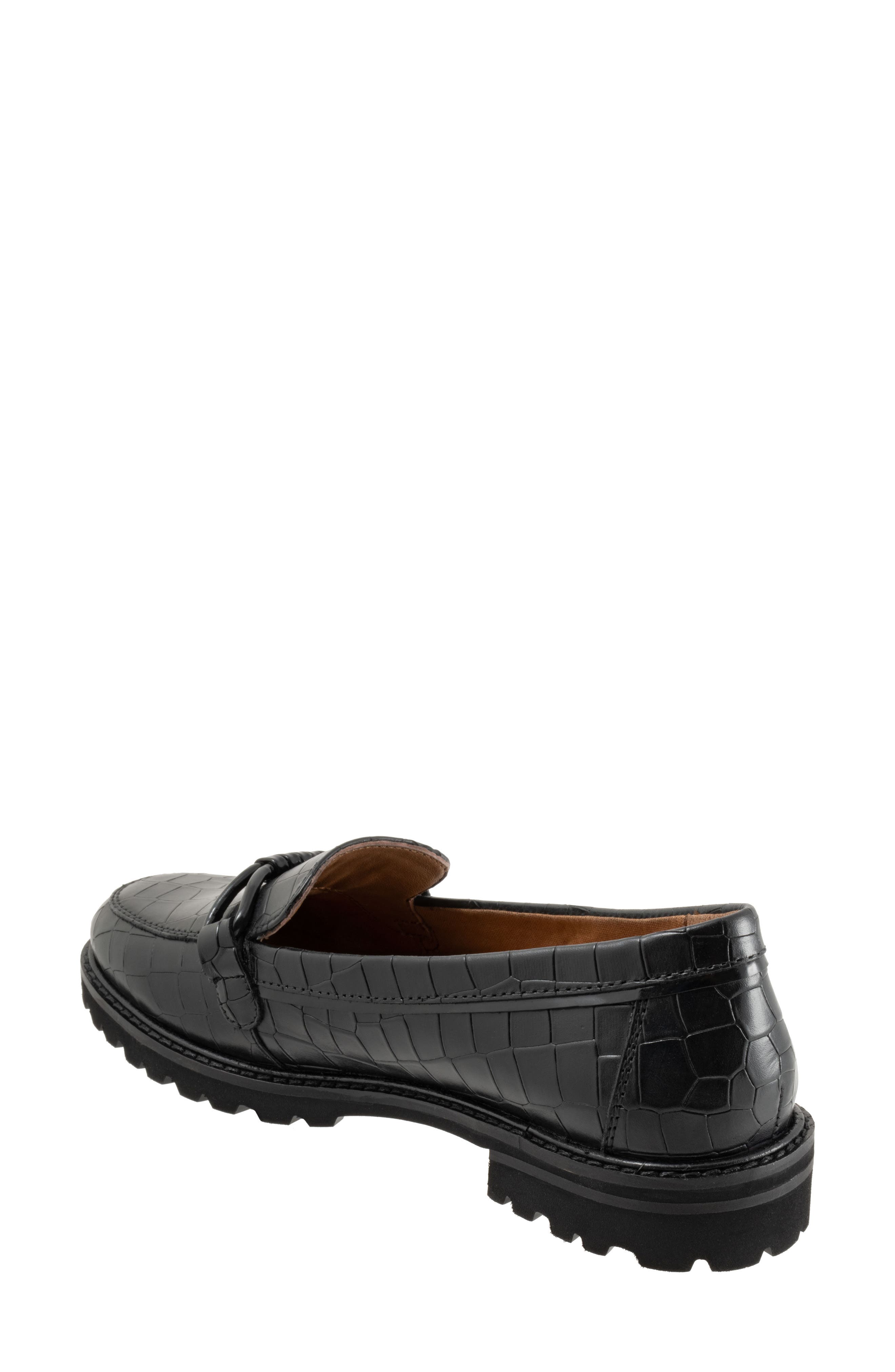 Fiora Loafer, Alternate, color, BLACK CROCO