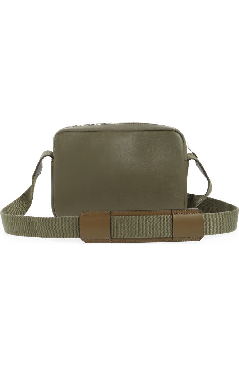 Loewe Extra Small Military Logo Leather & Canvas Messenger Bag, Alternate, color,