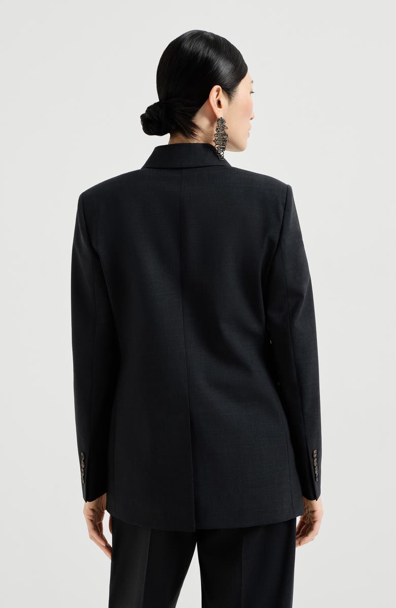 Brunello Cucinelli Blazer with monili, Alternate, color, Lignite Grey