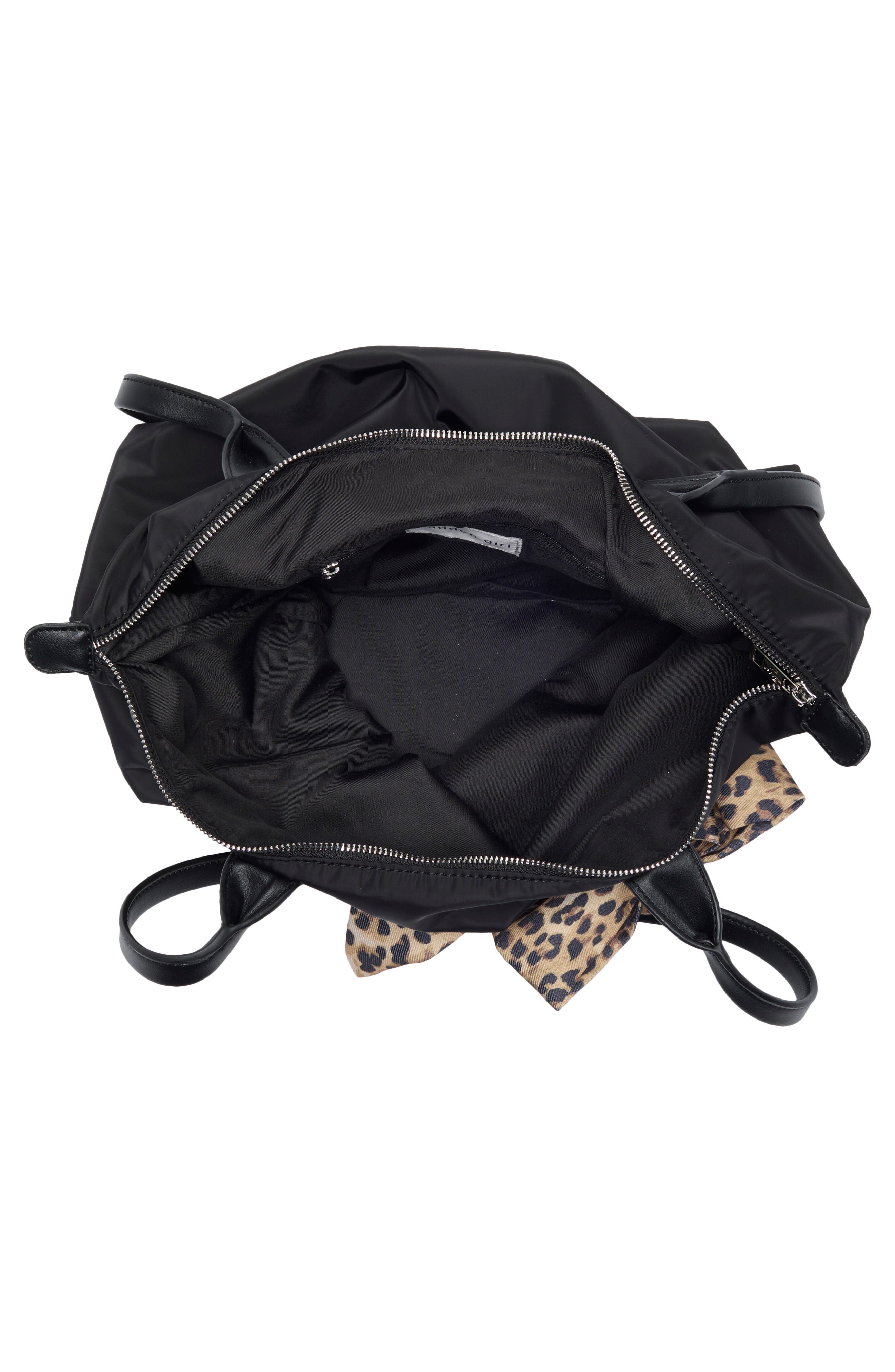 Nylon Tote Bag, Alternate, color, BLACK