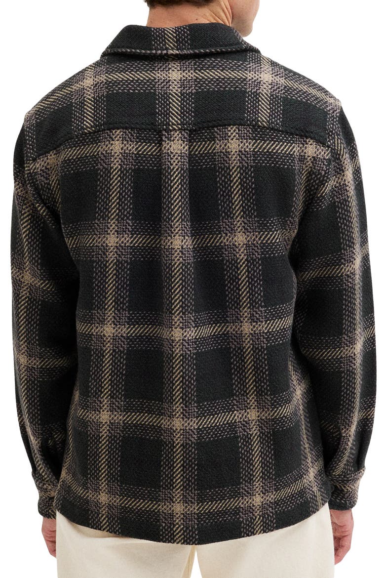 Plaid Long Sleeve Chunky Twill Shirt, Alternate, color, OBSIDIAN MOSS OMBRE PLAID