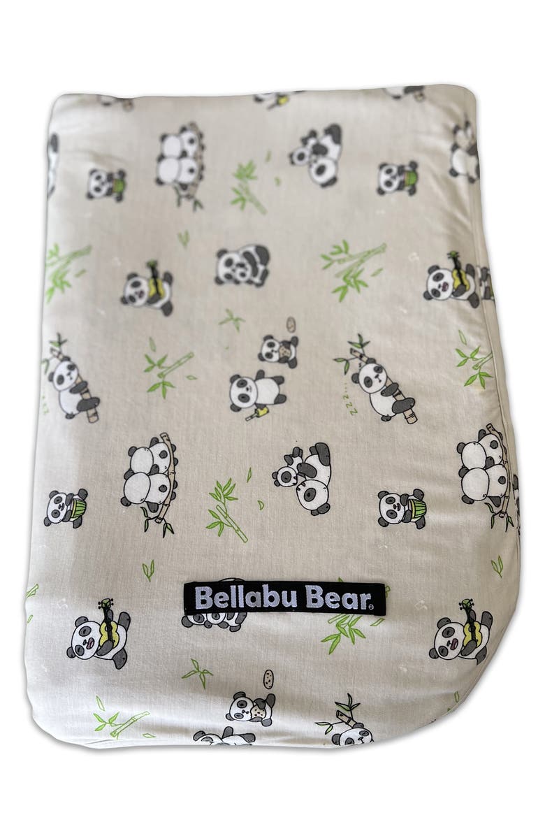 Bellabu Bear Kids' Panda Bear Print Reversible Blanket, Main, color, 