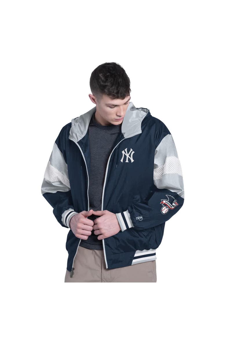Men's Pro Player Navy/Gray New York Yankees Legacy Lightweight Full-Zip Hooded Jacket, Main, color, Navy