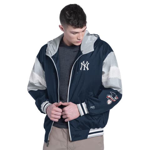 Men's Pro Player Navy/Gray New York Yankees Legacy Lightweight Full-Zip Hooded Jacket