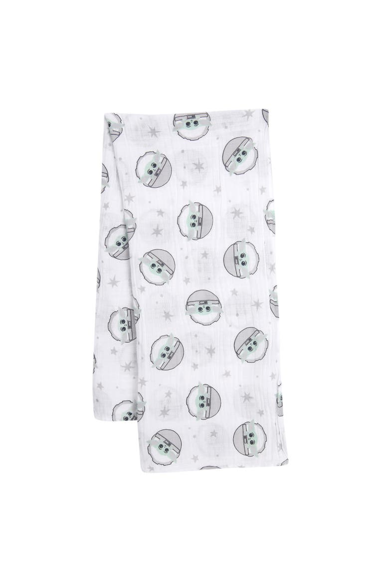 Star Wars Baby Yoda/The Child Swaddle Blanket & Lovey Gift Set, Alternate, color, White