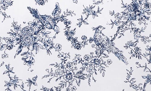 Petite Plume Timeless Toile Cotton Percale Euro Pillow Sham In Blue