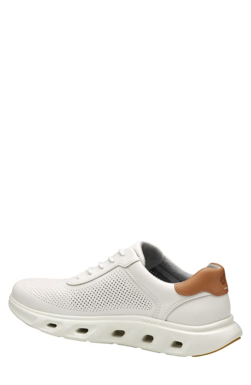 Johnston & Murphy Reactivate Sneaker In White Full Grain