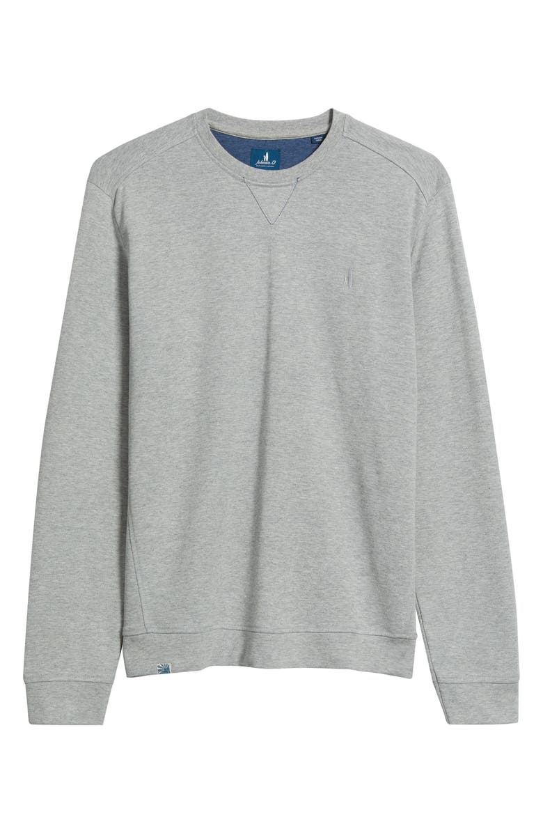 johnnie-O Stones Crewneck Sweatshirt, Alternate, color, Light Gray