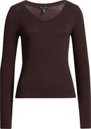 Eileen Fisher V-Neck Long Sleeve T-Shirt