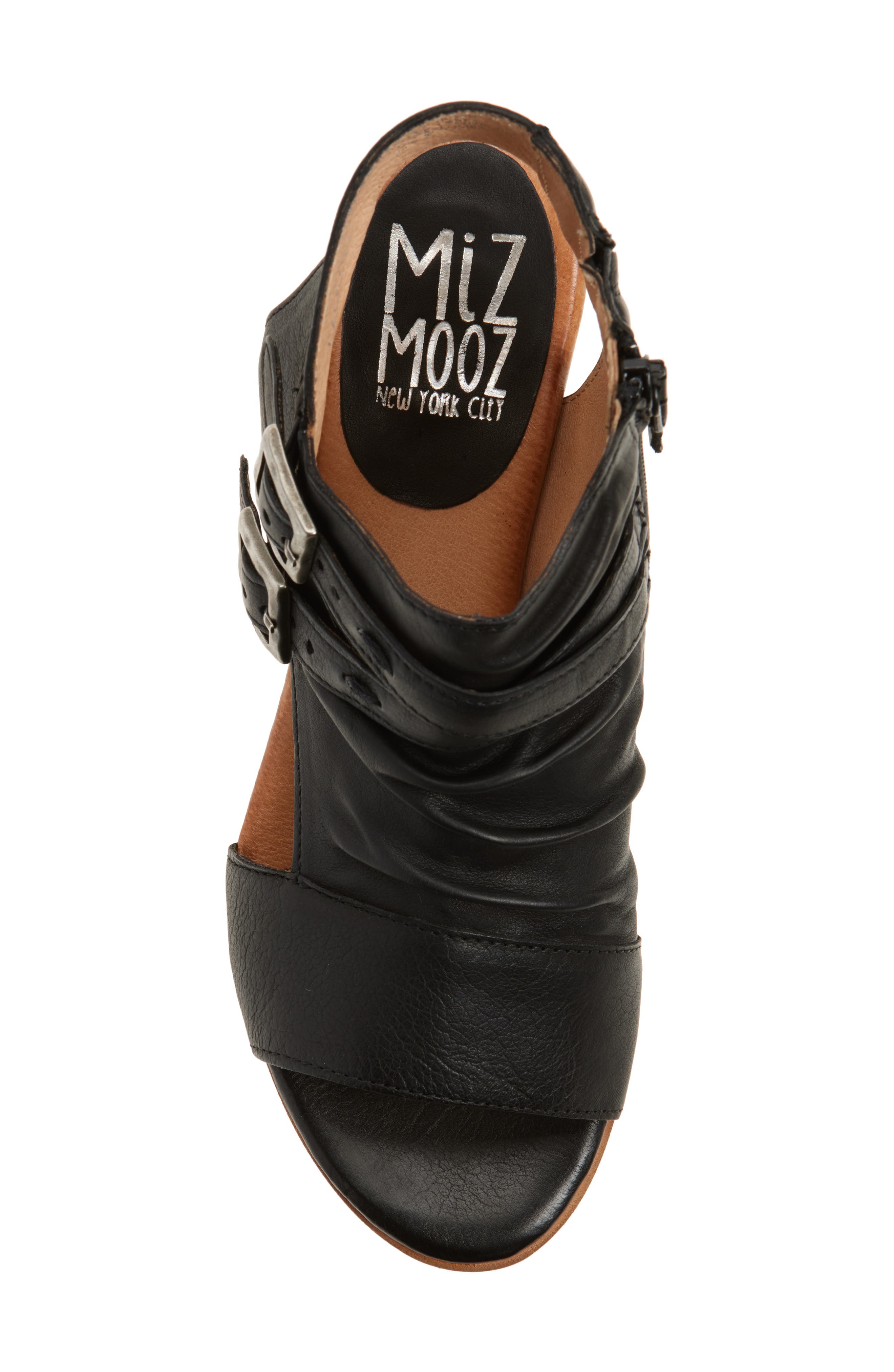 Miz Mooz Cassius Ruched Sandal, Alternate, color, 