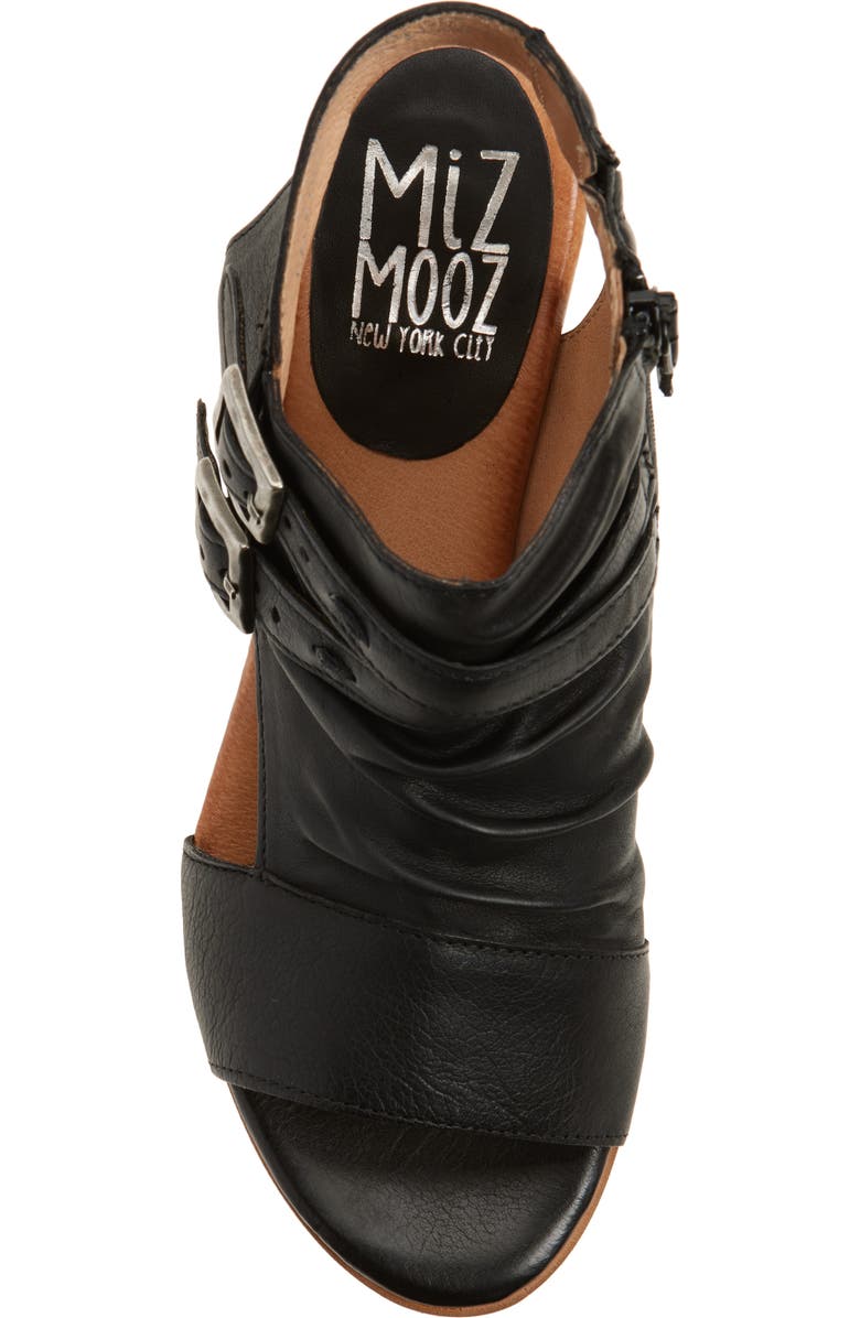 Miz Mooz Cassius Ruched Sandal, Alternate, color,