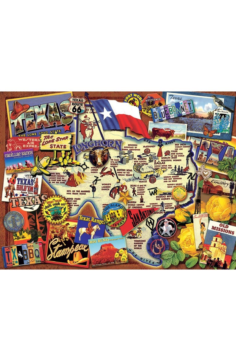 Sunsout Texas The Lone Star State 500 piece Jigsaw Puzzle for Adults, Alternate, color, Multicolor