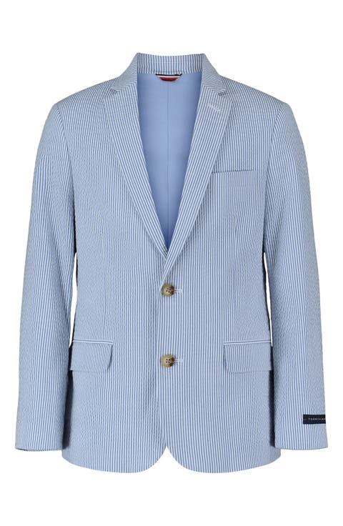 Kids' Seersucker Stripe Sport Coat (Big Kid)