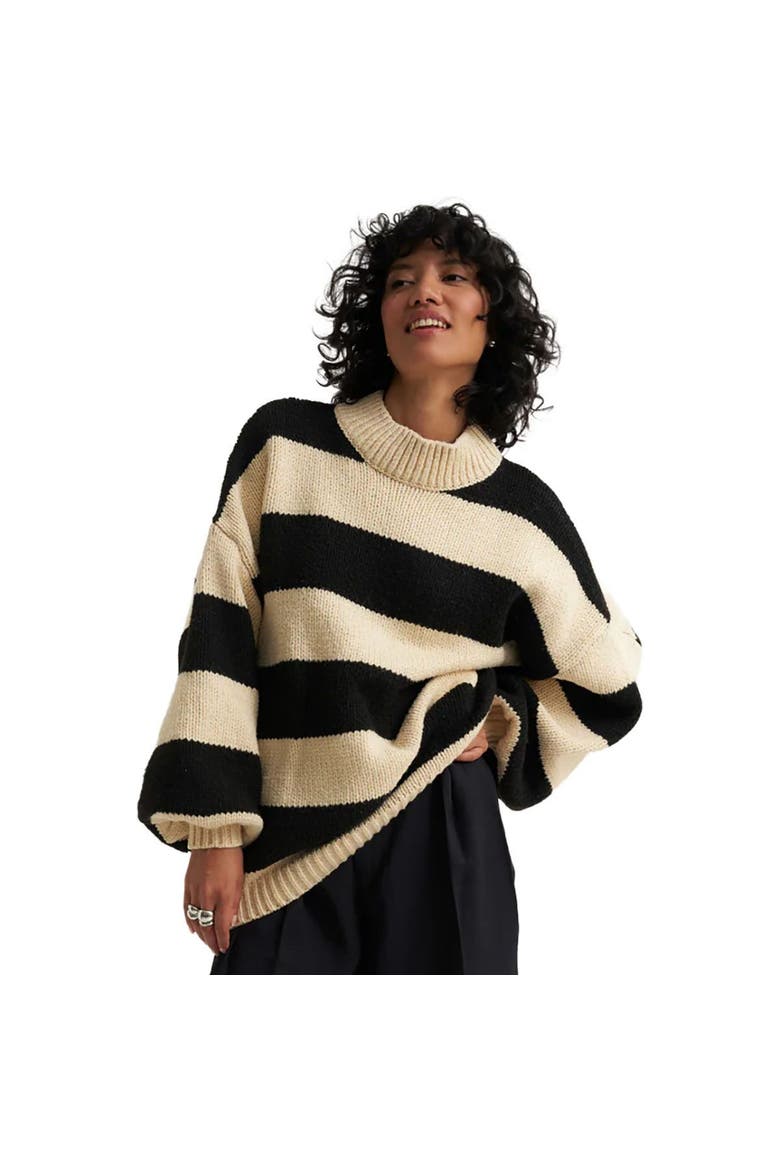 Bellamy Pullover Sweater - Women's, Main, color, Black Stripe
