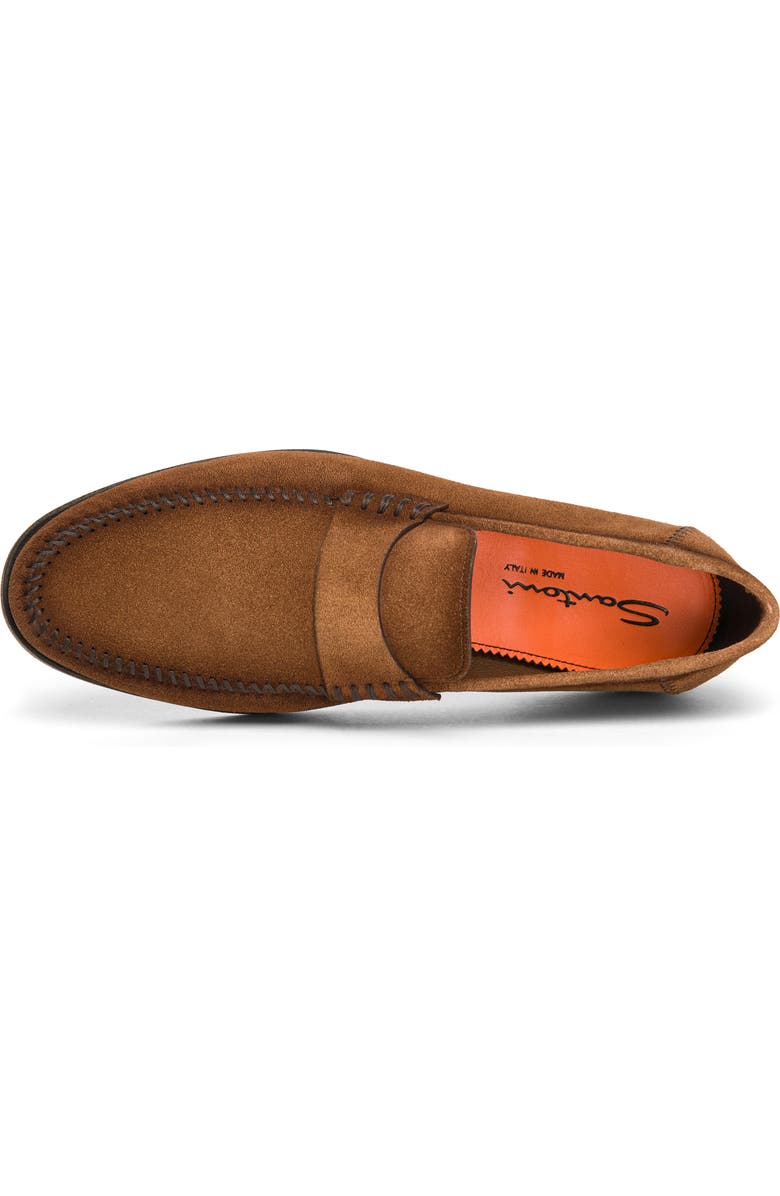 Santoni Paine Loafer, Alternate, color, Brown