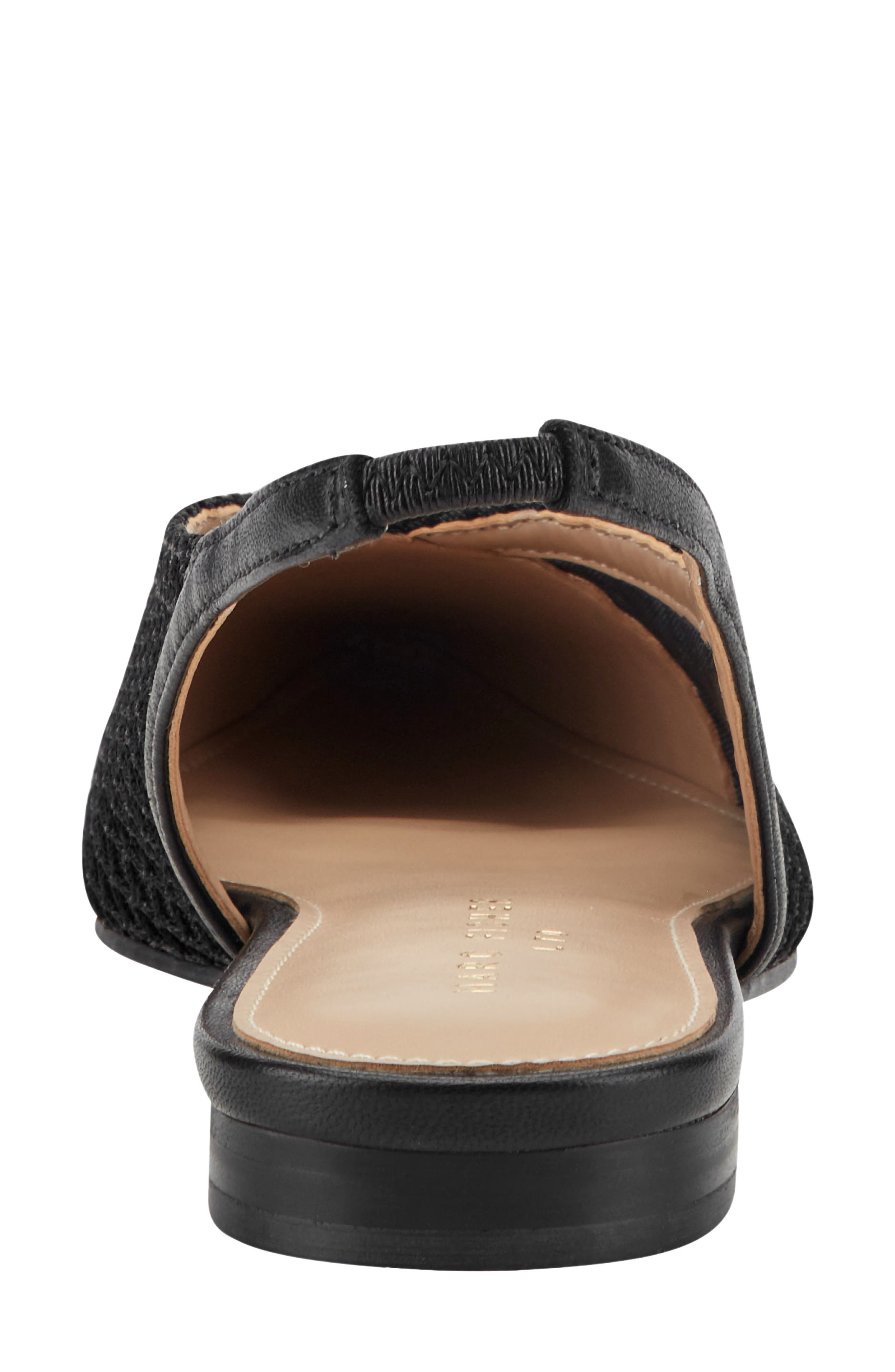 Marc Fisher LTD Davin Pointed Toe Slingback Flat, Alternate, color, Black
