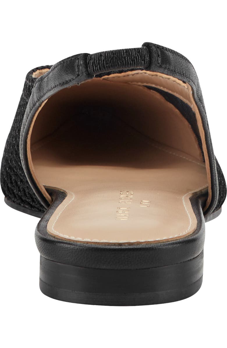 Marc Fisher LTD Davin Pointed Toe Slingback Flat, Alternate, color, Black