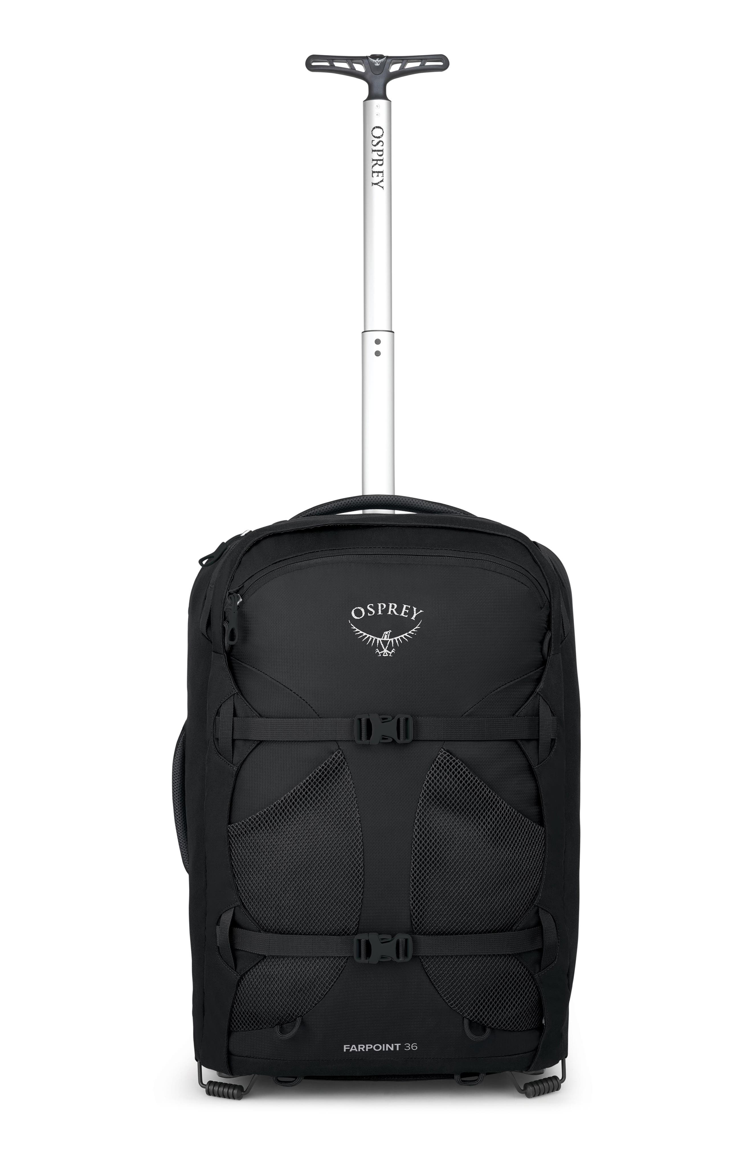 Osprey Farpoint<sup>®</sup> 36-Liter Wheeled Travel Carry-On Bag, Main, color, Black