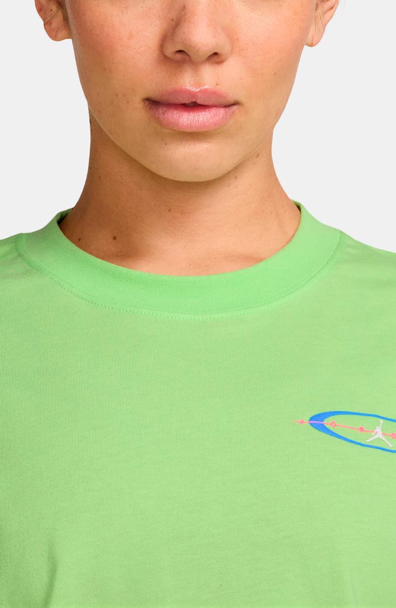 Jordan Jumpman Oversize Graphic T-Shirt, Alternate, color, Key Lime/ Blue/ White