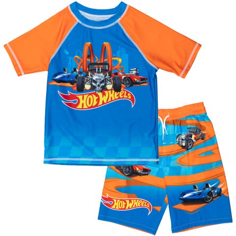 2-Piece Swimwear Rash Guard and Swim Trunks Set (Toddler, Little Kid & Big Kid)