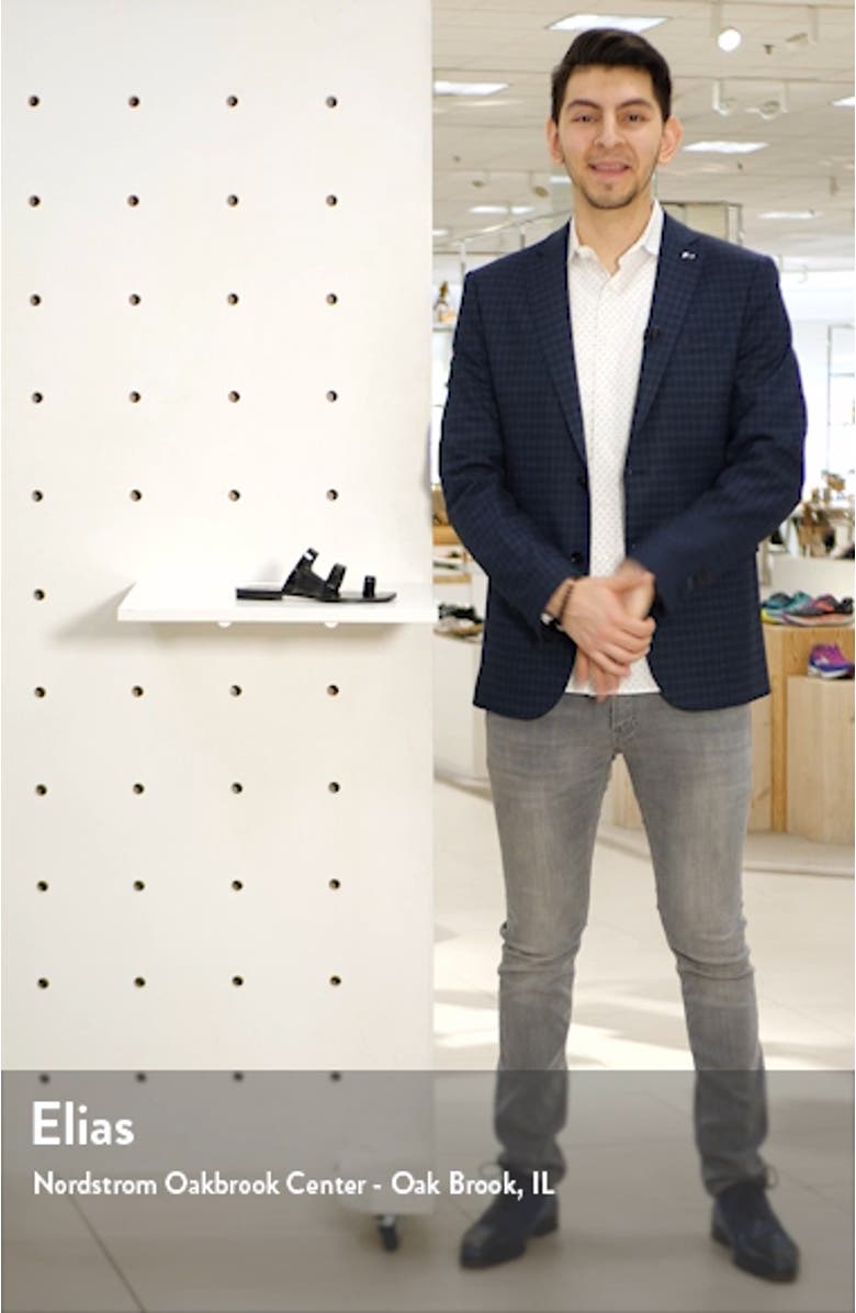 Isala 3 Croc Textured Slide Sandal, sales video thumbnail