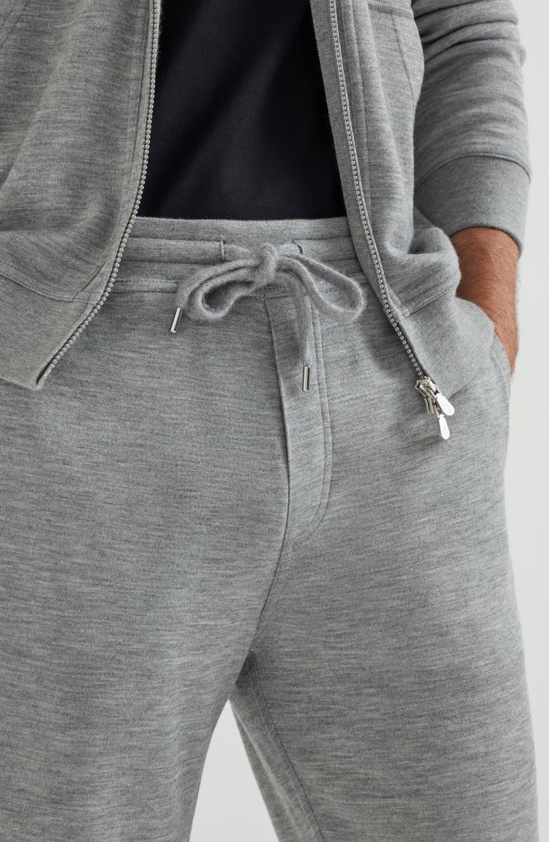 Brunello Cucinelli French terry trousers, Alternate, color, Grey