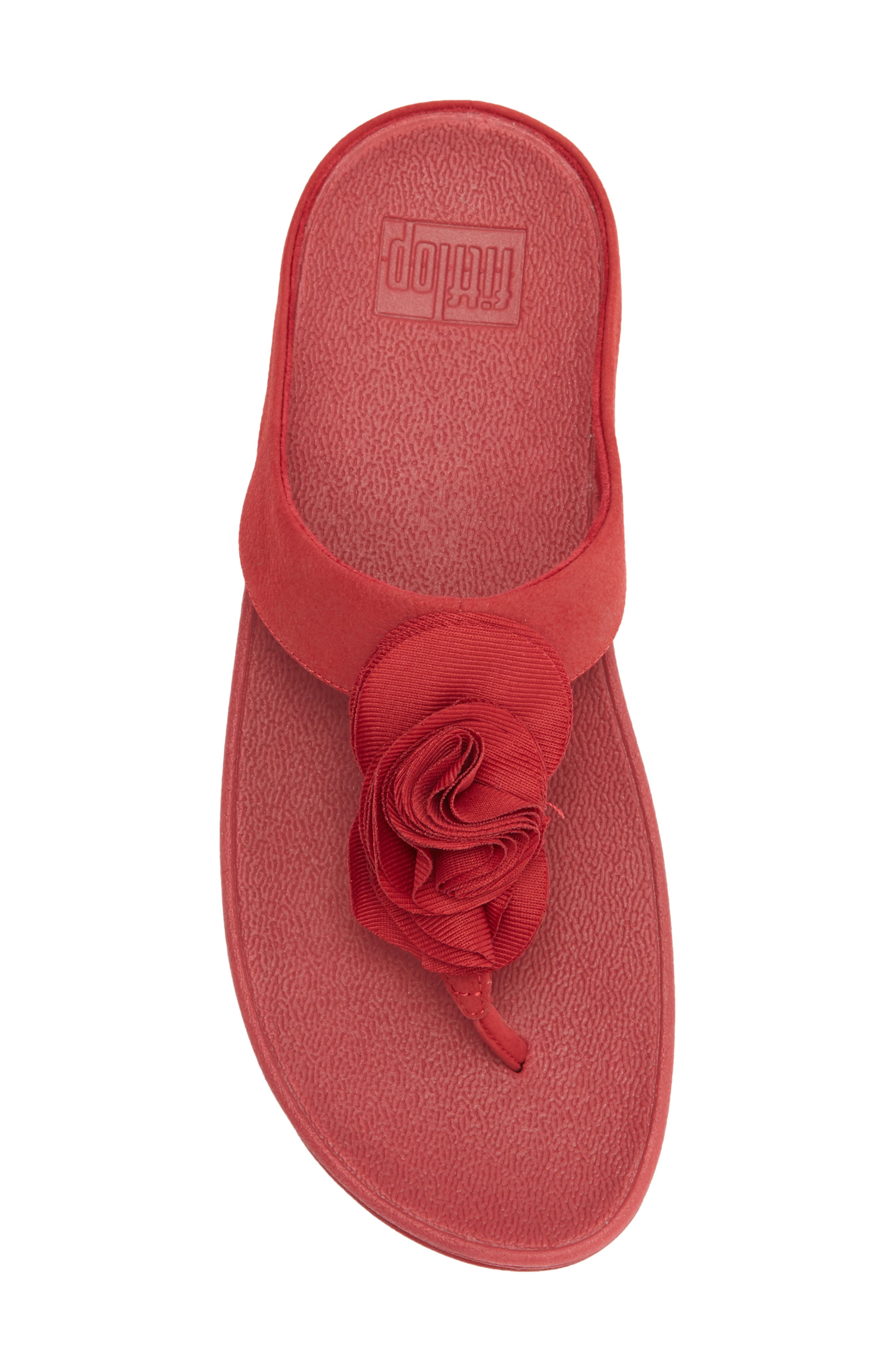 FitFlop™ Florrie Sandal, Alternate, color, CLASSIC RED