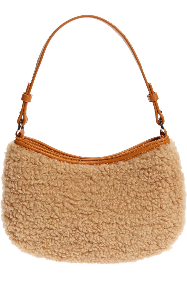 Simon Miller Mini Sasi Faux Shearling Shoulder Bag, Alternate, color,