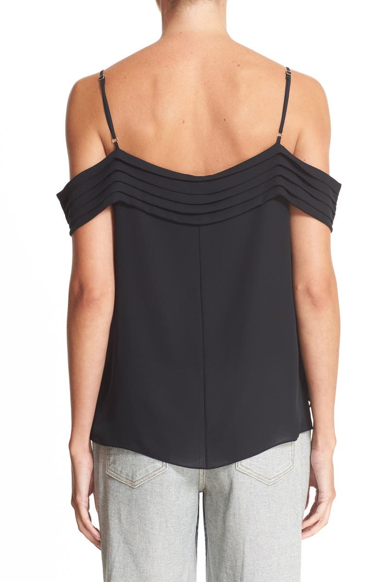 alexanderwang.t T by Alexander Wang Cold Shoulder Top, Alternate, color, 