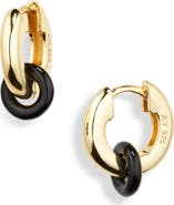 Argento Vivo Sterling Silver Interlock Hoop Earrings